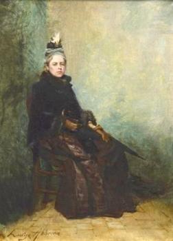 Portrait de femme en manteau avec un parapluie